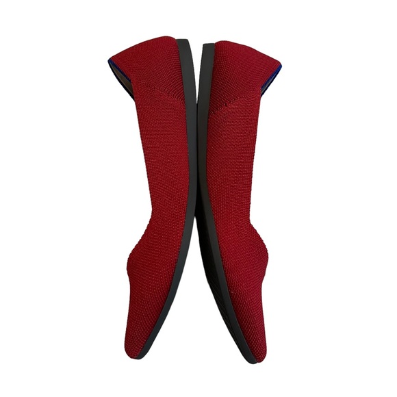 Rothy’s The Point Chili Red Flats, Sz 7 - Picture 9 of 13